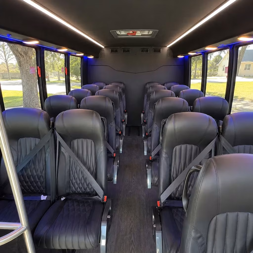 25 passenger minibus inside