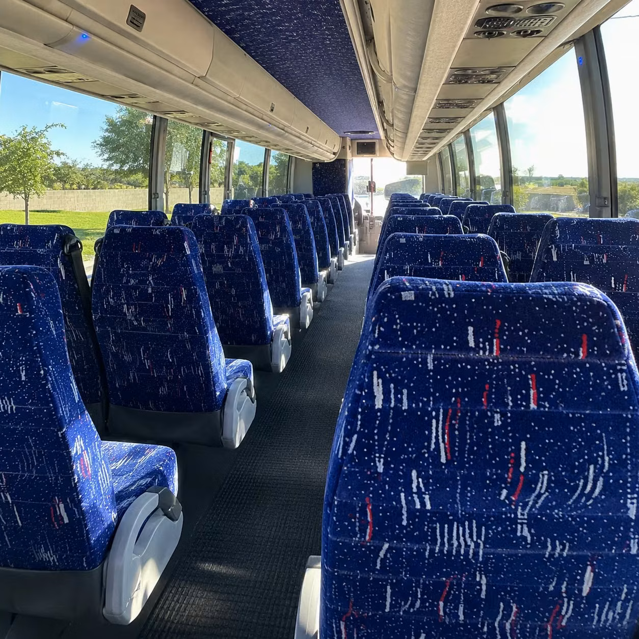 charter bus rentals for richardson corporate events and employee shuttles