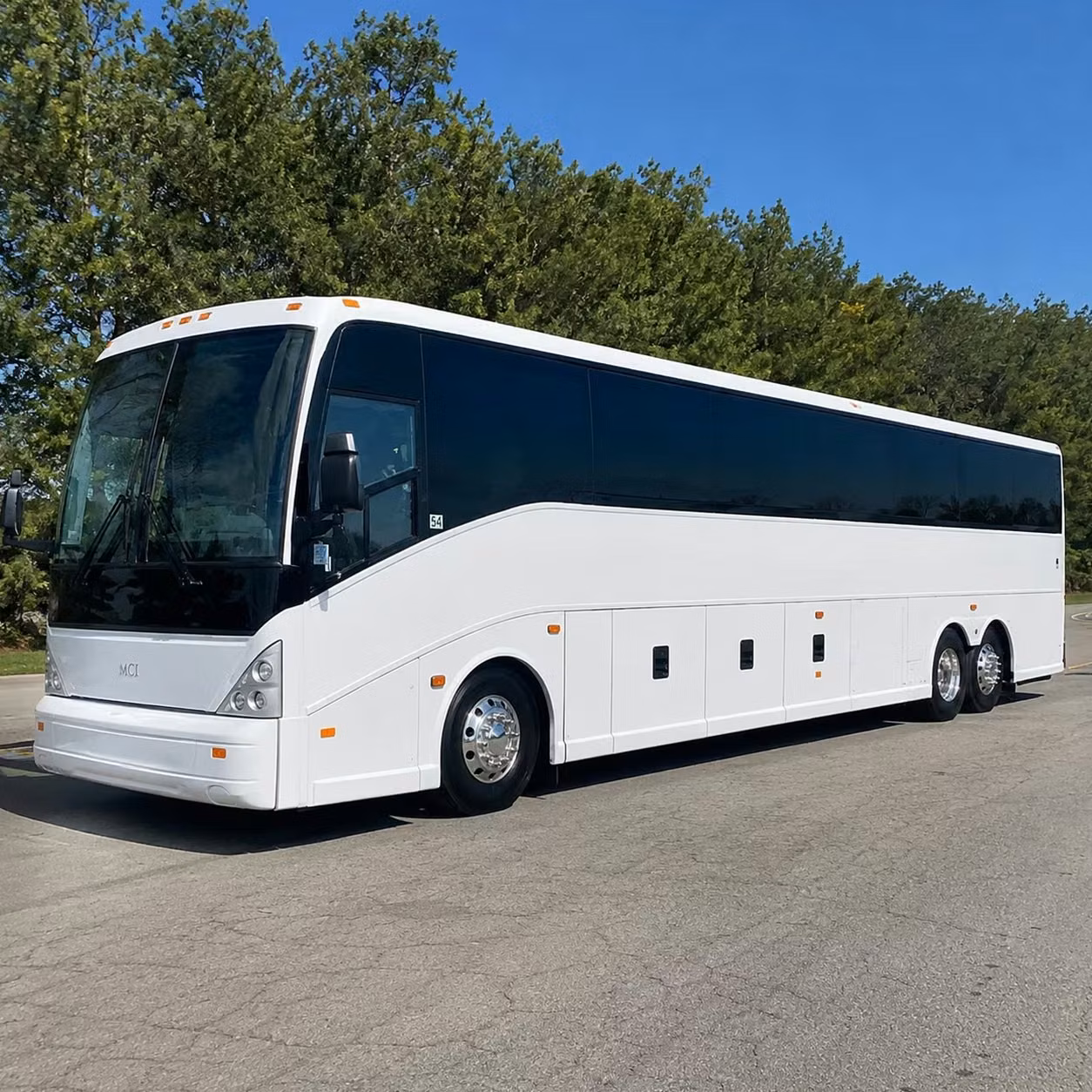 richardson 56 passenger charter bus rental