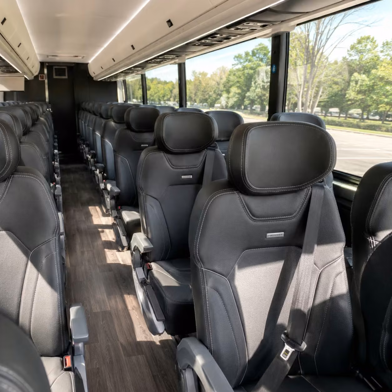 richardson charter bus rental interior
