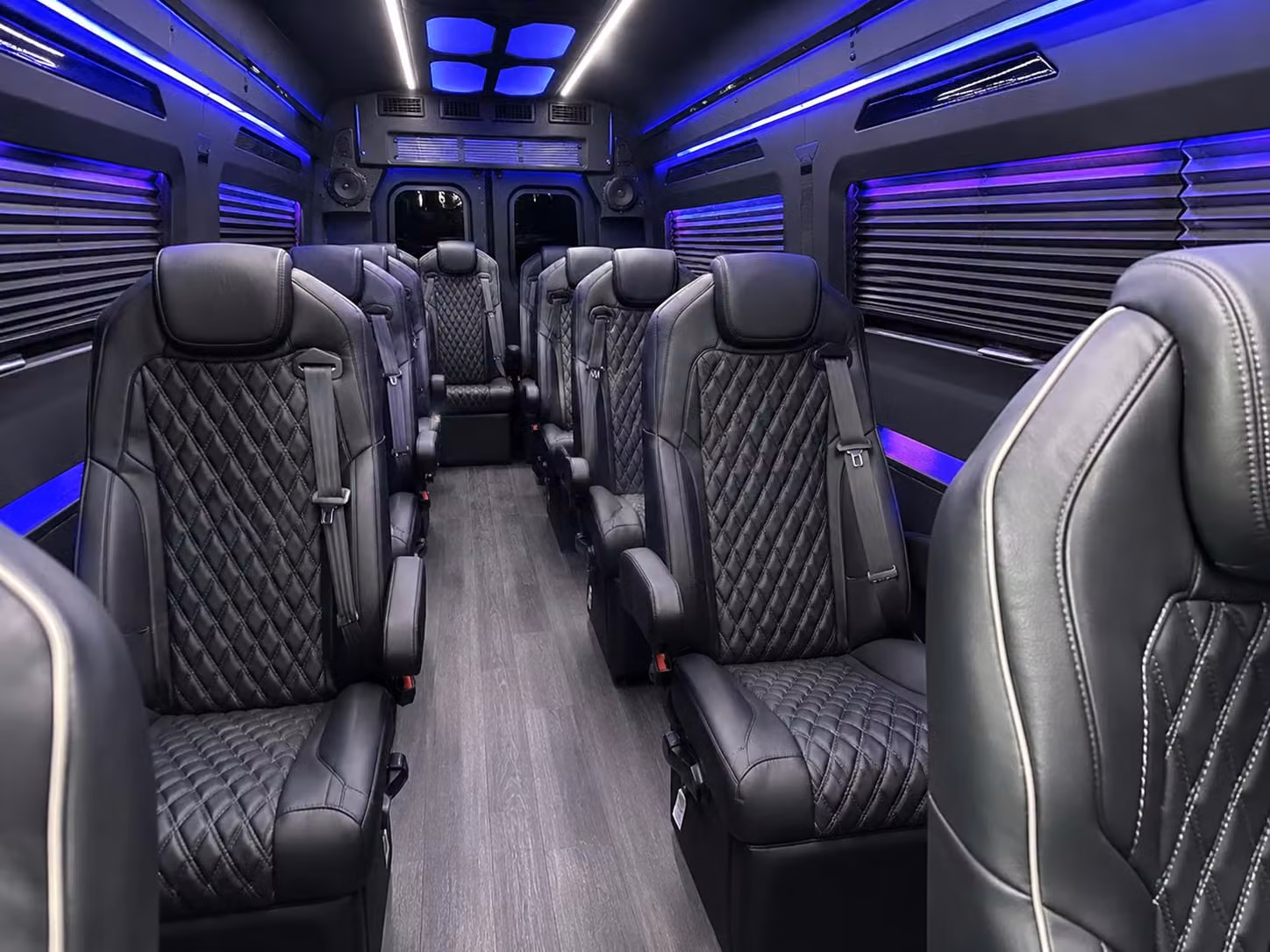sprinter van with driver inside